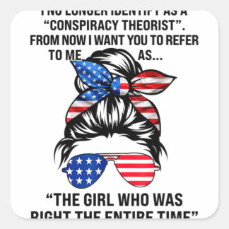 Adesivo Quadrado Já Não Me Identifico Como Uma Forma Teórica De Con