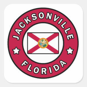 Adesivo Quadrado Jacksonville Florida