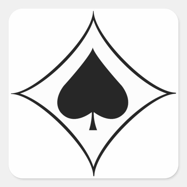 Adesivo Quadrado Jagdgeschwader 53 (JG 53) Pik As Insignia (Frente)