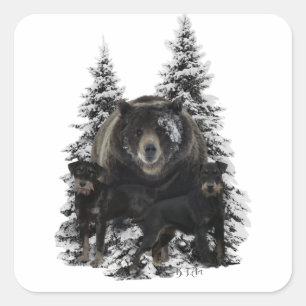 Adesivo Quadrado Jagdterrier Tapeçaria Poster Acrílico Impressão Tr