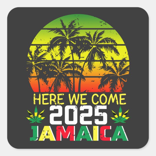 Adesivo Quadrado Jamaica 2025 (Frente)