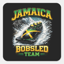 Adesivo Quadrado Jamaica Bobsled Team