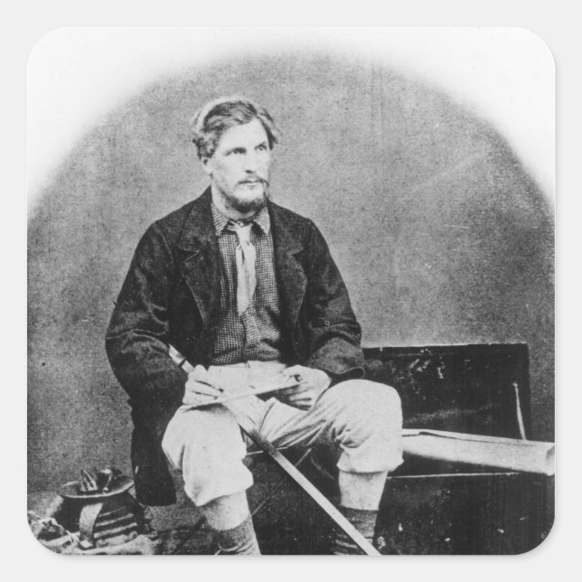 Adesivo Quadrado James Augustus Grant (Frente)