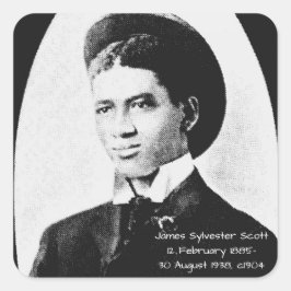 Adesivo Quadrado James Sylvester Scott