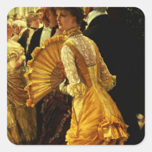Adesivo Quadrado James Tissot a bola, c.1878