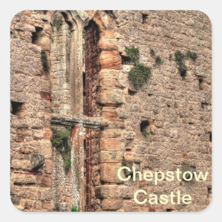 Adesivo Quadrado Janela Histórica Medieval do Castelo de Chepstow
