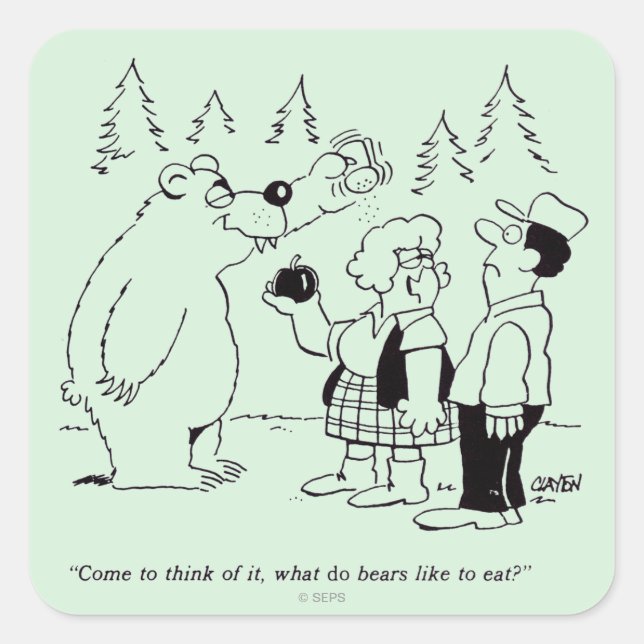 Adesivo Quadrado Janto de Ursos (Frente)