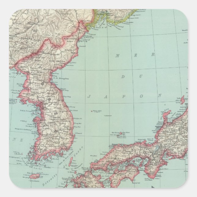 Adesivo Quadrado Japão (Frente)