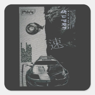 Adesivo Quadrado Japão de ajuste de carro MK4