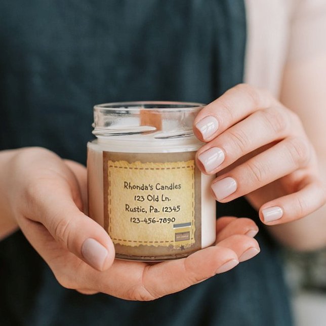 Adesivo Quadrado Jar Candle Sticker (Criador carregado)