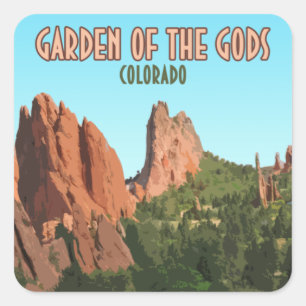 Adesivo Quadrado Jardim do Parque dos Deuses Colorado