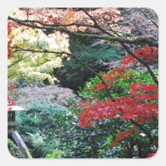 Adesivo Quadrado Jardim Japonês
