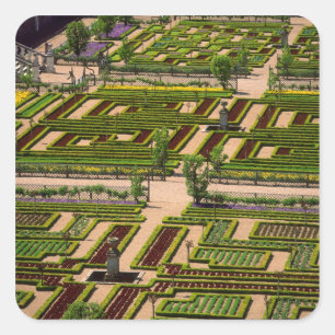Adesivo Quadrado Jardim no Castelo de Villandry, Indre-et-Loire, 2
