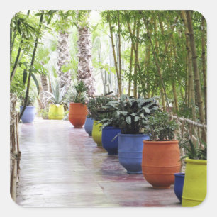 Adesivo Quadrado Jardin Majorelle, Jardim Majorelle, agora um espaç