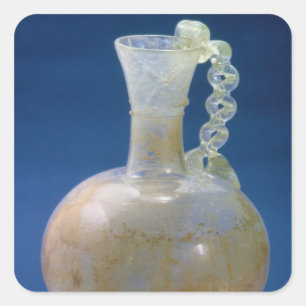 Adesivo Quadrado Jarro de vidro, romano, século III
