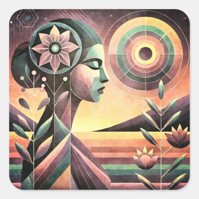 Adesivo Quadrado Jasmine (Frente)