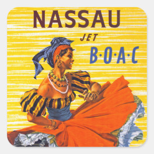Adesivo Quadrado Jato de Nassau