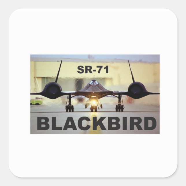 Adesivo Quadrado jato quente de preto (Frente)