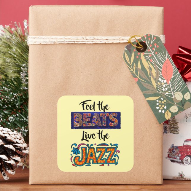 Adesivo Quadrado Jazz music lover (Feriado)