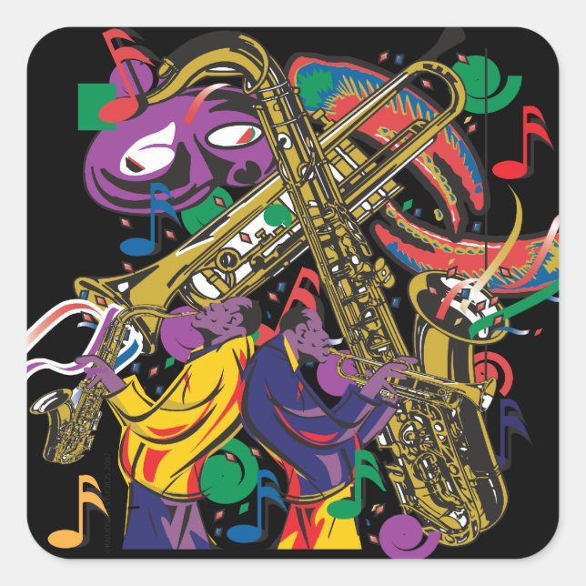 Adesivo Quadrado JAZZy (Frente)