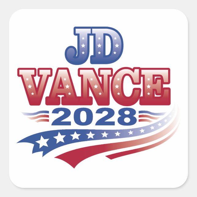 Adesivo Quadrado JD Vance 2028 (ssol) (Frente)