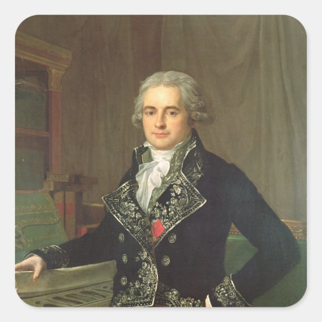 Adesivo Quadrado Jean Antoine Chaptal Comte de Chanteloupe (Frente)