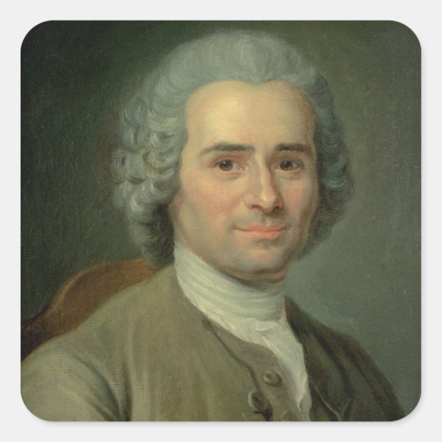 Adesivo Quadrado Jean-Jacques Rousseau (Frente)