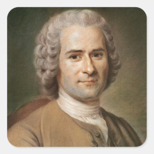 Adesivo Quadrado Jean-Jacques Rousseau depois de 1753