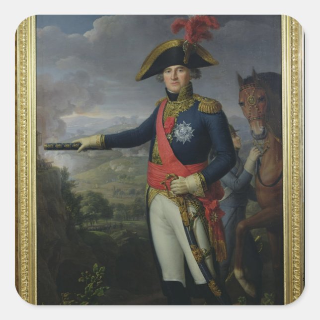 Adesivo Quadrado Jean Mathieu Philibert Serurier Comte d'Empire (Frente)