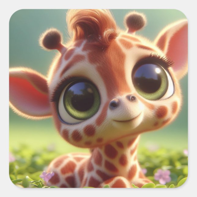 Adesivo Quadrado "Jeffrey" (Frente)