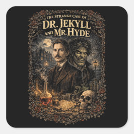 Adesivo Quadrado Jekyll e Hyde