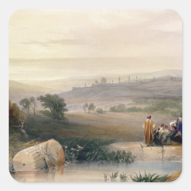 Adesivo Quadrado Jerusalém, abril de 1839, prato 22 do volume I de  (Frente)