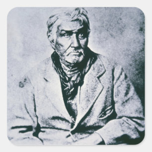 Adesivo Quadrado Jesse Chisholm (foto de b/w)