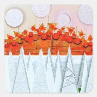 Adesivo Quadrado JESSICA ANNE FRANK "WINTER" Thank You Card