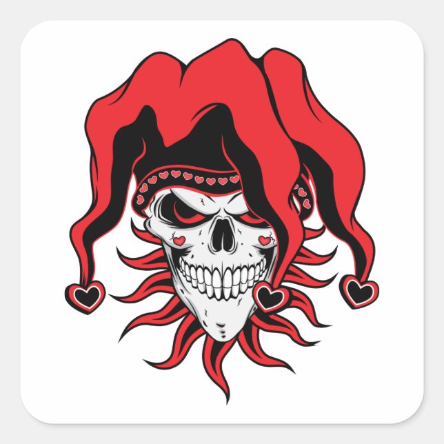 Adesivo Quadrado Jester of Love (Frente)