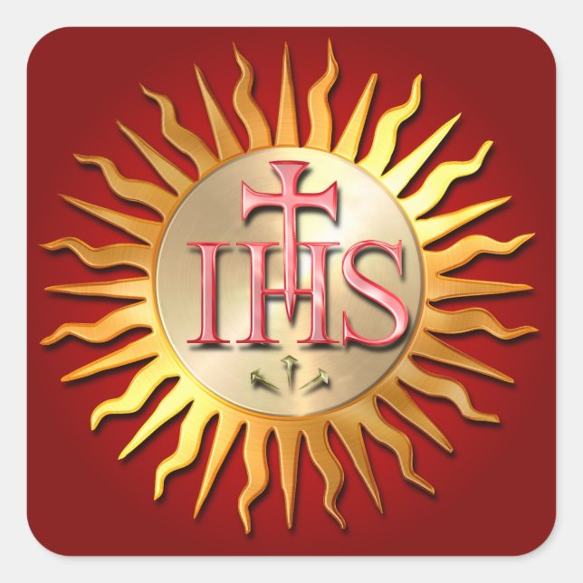 Adesivo Quadrado Jesuit Seal (Frente)