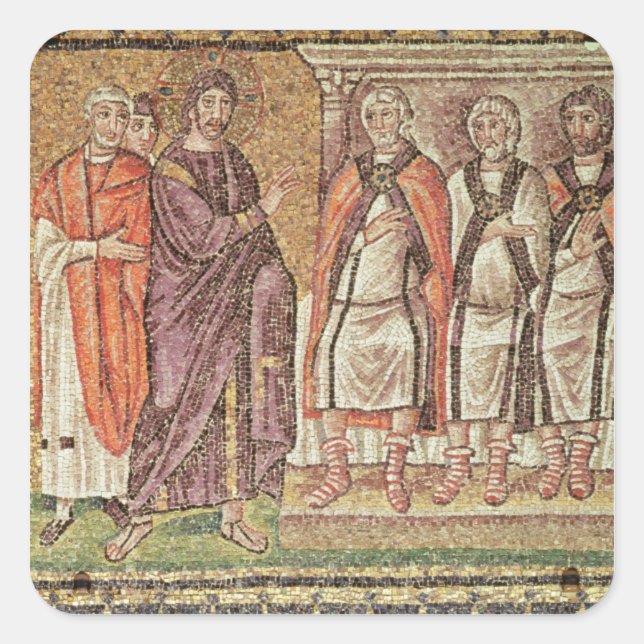 Adesivo Quadrado Jesus antes de Caiphus (Frente)