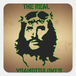 ADESIVO QUADRADO JESUS CRISTO - O REVOLUTIONARRY REAL