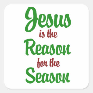 Adesivo Quadrado Jesus é o motivo da temporada