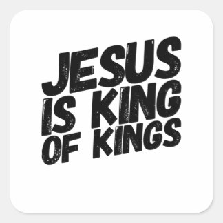 Adesivo Quadrado Jesus É O Rei