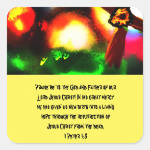 Adesivo Quadrado Jesus está aqui, cartaz de madeira, pasta de papel