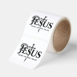 Adesivo Quadrado Jesus o caminho, a verdade, a vida!