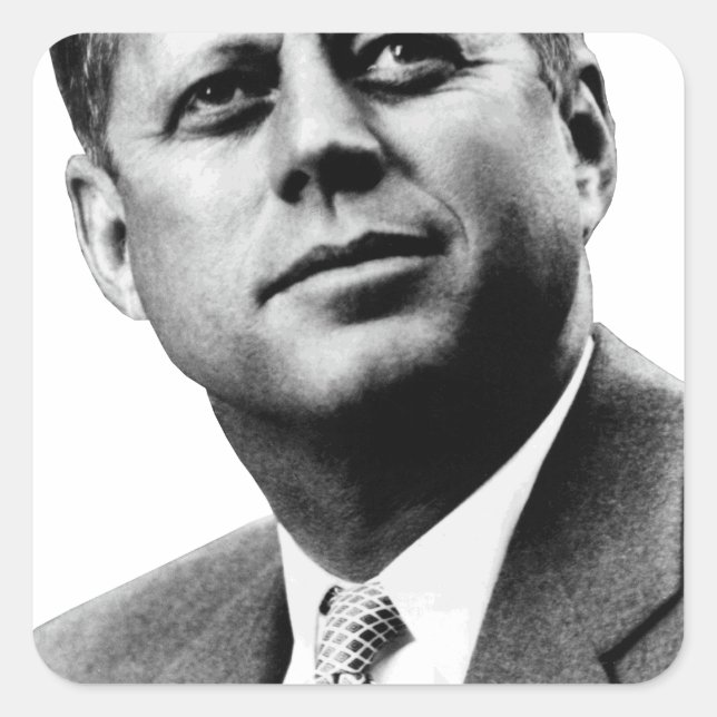 Adesivo Quadrado JFK - John F. Kennedy (Frente)