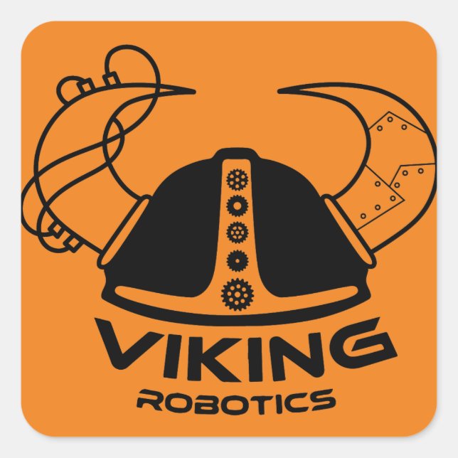 Adesivo Quadrado JHS Viking Robotics Sticker (Frente)