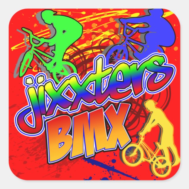 Adesivo Quadrado Jixter BMX (Frente)