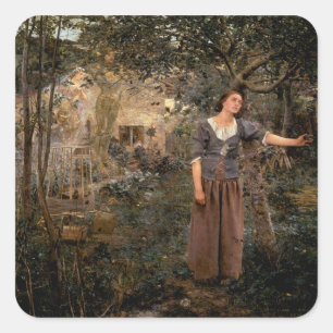 Adesivo Quadrado joan de arco