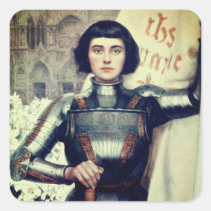 Adesivo Quadrado Joan of Arc (ilustração Albert Lynch)