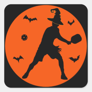 Adesivo Quadrado Jogador de Futebol de Halloween