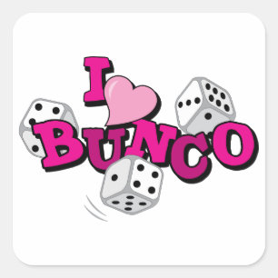 Adesivo Quadrado Jogo de Dados Bunco