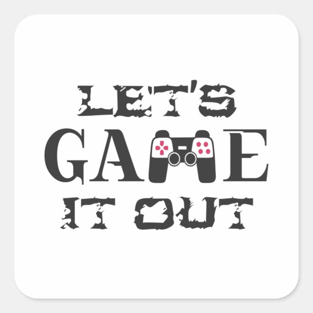 Adesivo Quadrado jogo de vamos (Frente)